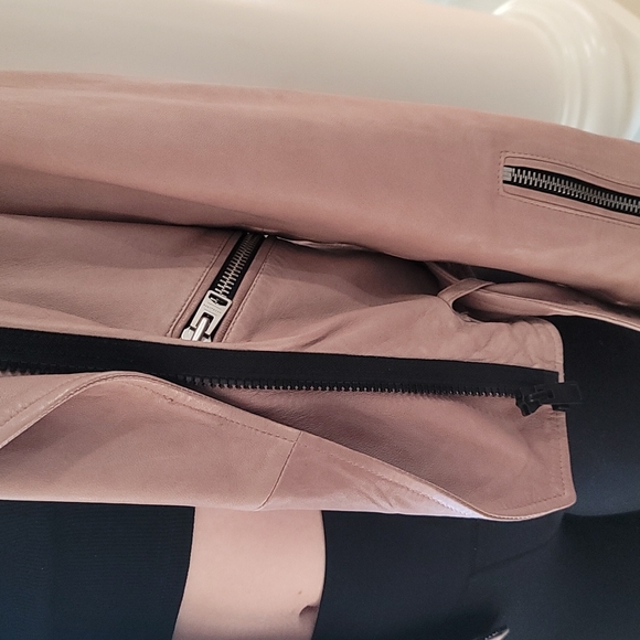 Authentic ALLSAINTS leather jacket, size 10 - Picture 8 of 9